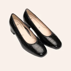 ARA Pumps H-Lest Svart Krokodille W