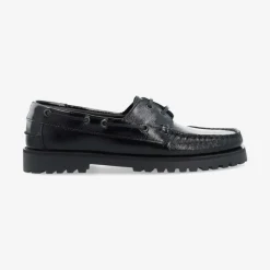 Bianco Biacapri Boat Shoe Nappalak Black W