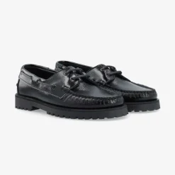 Bianco Biacapri Boat Shoe Nappalak Black W