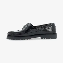 Bianco Biacapri Boat Shoe Nappalak Black W