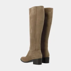 Bianco Biacarol Chelsea Knee High Boot Oily Suede Sand