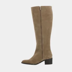 Bianco Biacarol Chelsea Knee High Boot Oily Suede Sand