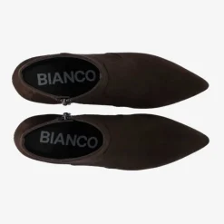 Bianco Biadevived Ankle Boot Suede Dark Brown W