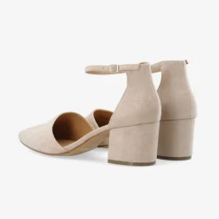 Bianco Biadevived Pumps Micro Suede Nougat W