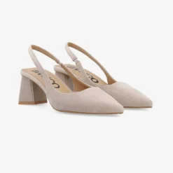 Bianco Biamaralyn Slingback Faux Suede Nougat W