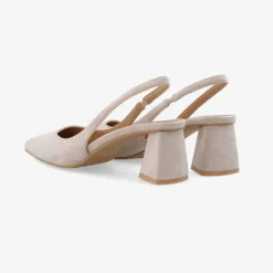 Bianco Biamaralyn Slingback Faux Suede Nougat W