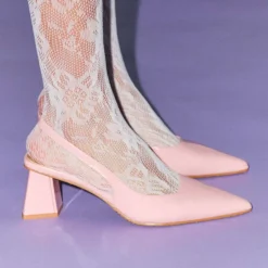 Bianco Biamaralyn Slingback Patent Dusty Pink W