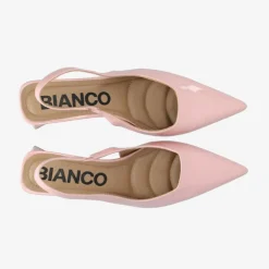 Bianco Biamaralyn Slingback Patent Dusty Pink W
