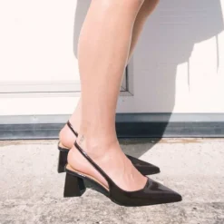 Bianco Biamaralyn Slingback Patent Brown W