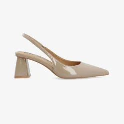 Bianco Biamaralyn Slingback Patent Nougat W