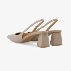 Bianco Biamaralyn Slingback Patent Nougat W