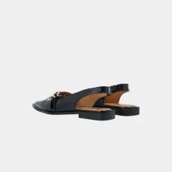 Bianco Biavictoria Single Buckle Slingback Black W