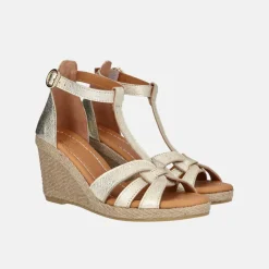 Billi Bi Espadrilles Gold Crackele W