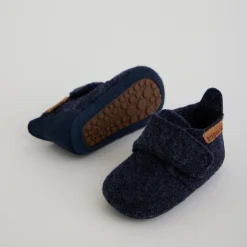 Bisgaard Tøfler Ull Navy B