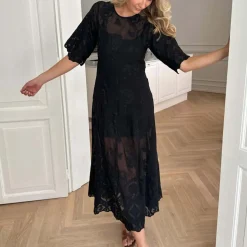 BYIC ElinorIC Lace Long Dress Vintage Black