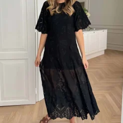 BYIC ElinorIC Lace Long Dress Vintage Black