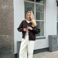 BYIC Idaic Cardigan Dark Brown