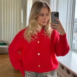 BYIC Idaic Cardigan Red