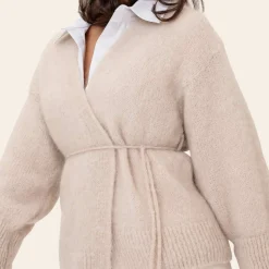 BYIC IdaIC Wrap Cardigan Beige