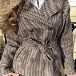 BYIC VeraIC Trenchcoat Brown Checks