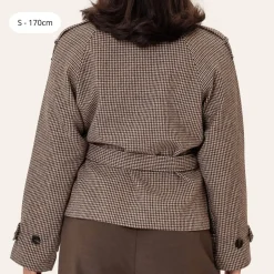 BYIC VeraIC Trenchcoat Brown Checks