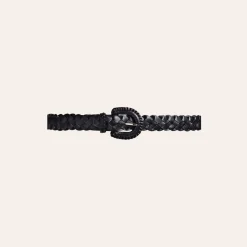 Cala Jade Beli Belt Black Silver W
