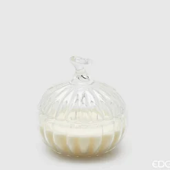 EDG Candela Pumpkin Waterlilly & Moss, H.12,5 D.14