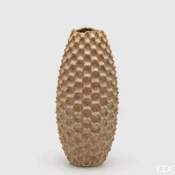 EDG Vaso Chakra Scaglie H.36.5 D.17 Hazelnut