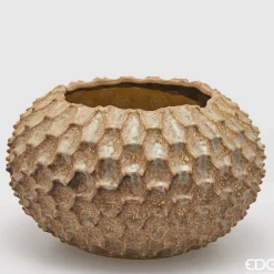 EDG Vaso Chakra Scaglie H.25 D.40 Hazelnut