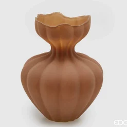 EDG Vaso Flow Sinuoso H.32 D.26 Light Brown