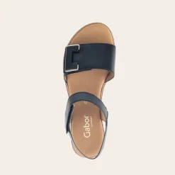 Gabor Sandal Sort M/Hæl W