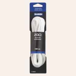 2GO Regular Shoelaces 177 White Rund 100cm