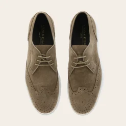 Gregers Sport Brogue Light Brown Suede M