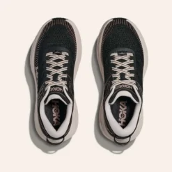 HOKA Bondi 7 Black/Rose Cream W