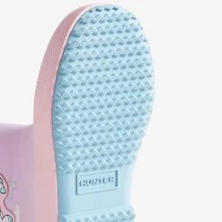 Hunter Kids First Unicorn Print Boot Blue Frost/Parfait Pink