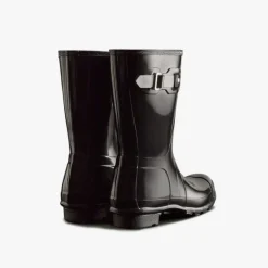Hunter Original Short Gloss Støvler Black W