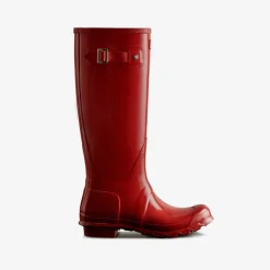 Hunter Original Tall Gloss Boots Military Red