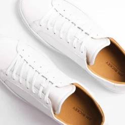 Jim Rickey Spin Leather Sneakers White