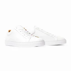 Jim Rickey Spin Leather Sneakers White