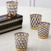 Jonathan Adler Boxed Versailles Glassware-set of 4