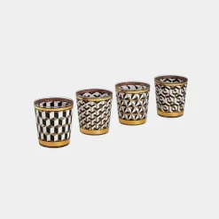 Jonathan Adler Boxed Versailles Glassware-set of 4