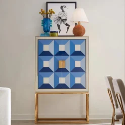 Jonathan Adler Mustique Disc Urn Turkis