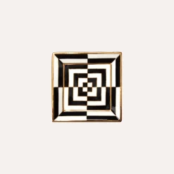 Jonathan Adler Op Art Square Tray Black/White