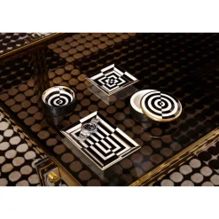 Jonathan Adler Op Art Square Tray Black/White