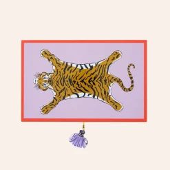Jonathan Adler Tiger Lacquer Jewelry Box Lavender