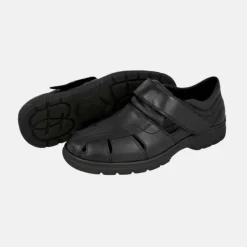 Klaveness Thore Sandal Black Nappa M