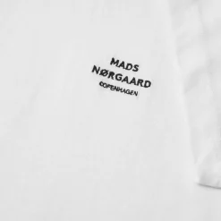 Mads Nørgaard Cotton Jersey Frode Logo Tee White