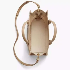 Marc Jacobs Leather Tote Bag Medium Camel