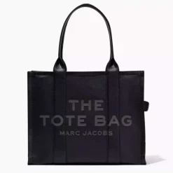 Marc Jacobs Leather Tote Bag Large Svart