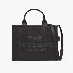 Marc Jacobs Leather Tote Bag Medium Tote Svart